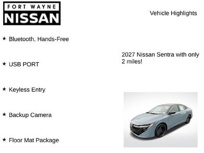 2027 Nissan Sentra SR