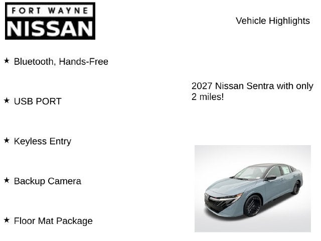 2027 Nissan Sentra SR
