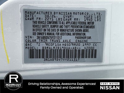 2027 Nissan Sentra SR