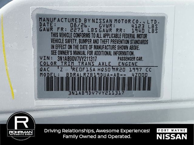 2027 Nissan Sentra SR