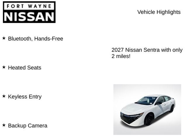 2027 Nissan Sentra SR