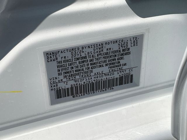 2026 Nissan Sentra SR