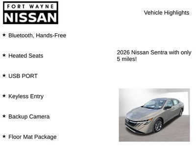 2026 Nissan Sentra SL