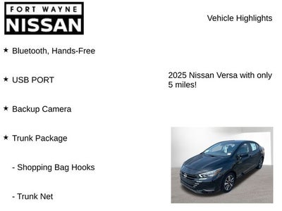 2025 Nissan Versa 1.6 SV