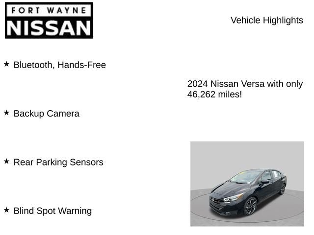 2024 Nissan Versa 1.6 SR