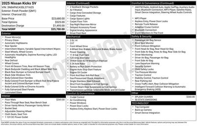 2025 Nissan Kicks SV