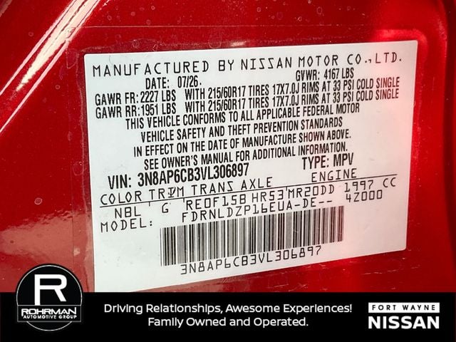 2027 Nissan Kicks SV