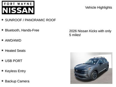 2026 Nissan Kicks SV