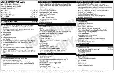 2025 INFINITI QX55 LUXE