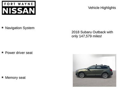 2018 Subaru Outback 3.6R Touring
