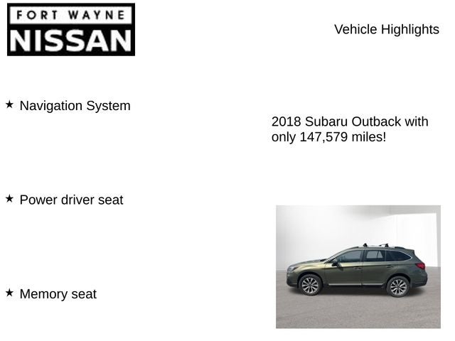 2018 Subaru Outback 3.6R Touring