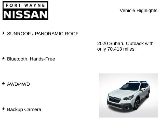 2020 Subaru Outback Limited