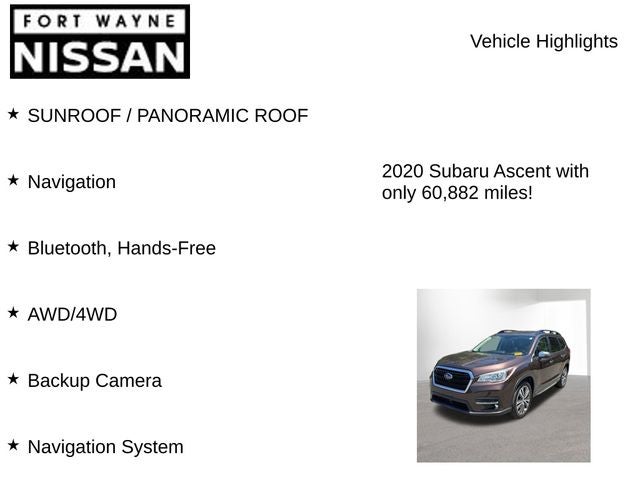 2020 Subaru Ascent Touring