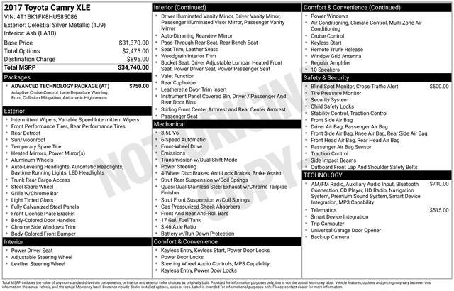 2017 Toyota Camry XLE