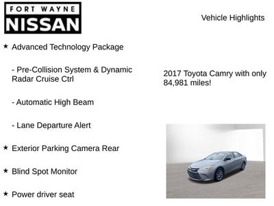 2017 Toyota Camry XLE