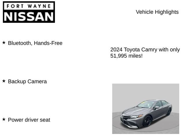2024 Toyota Camry XSE