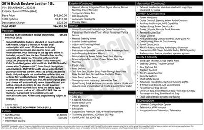 2016 Buick Enclave Leather Group