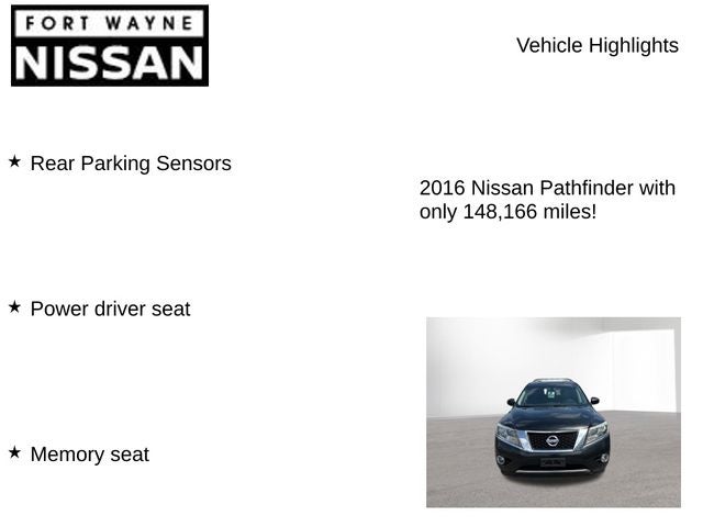 2016 Nissan Pathfinder SL