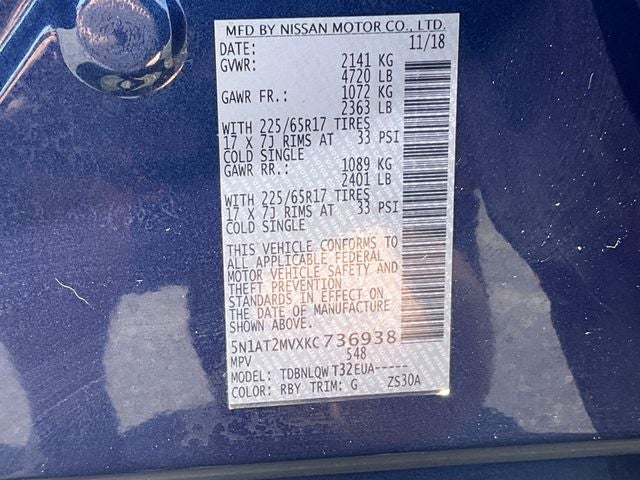 2019 Nissan Rogue SV