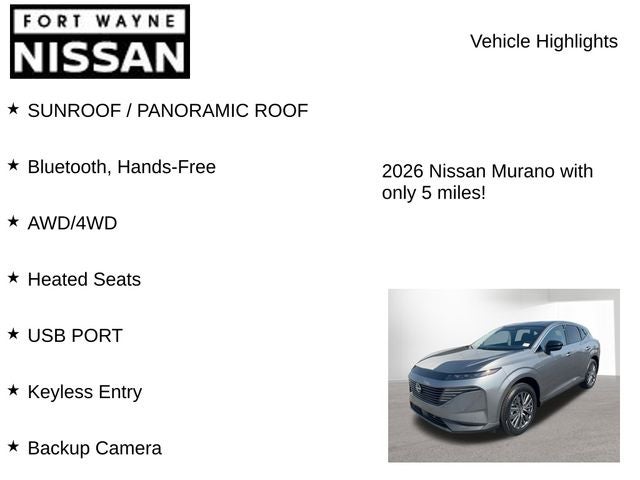 2026 Nissan Murano SL
