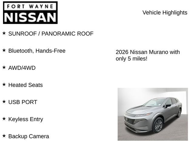 2026 Nissan Murano SL