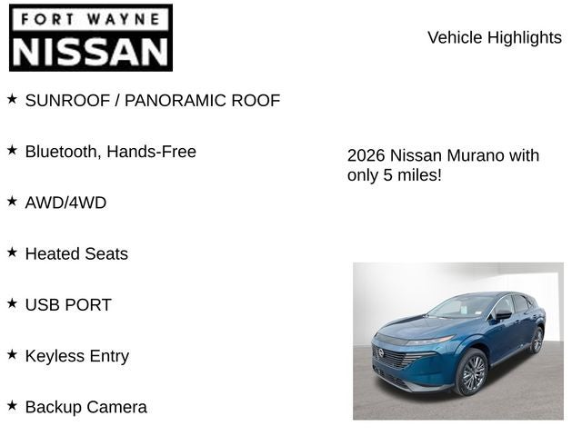 2026 Nissan Murano SL