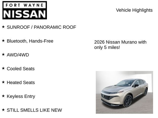 2026 Nissan Murano Platinum