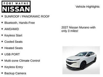 2027 Nissan Murano Platinum