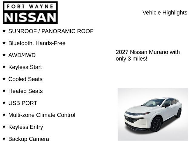 2027 Nissan Murano Platinum