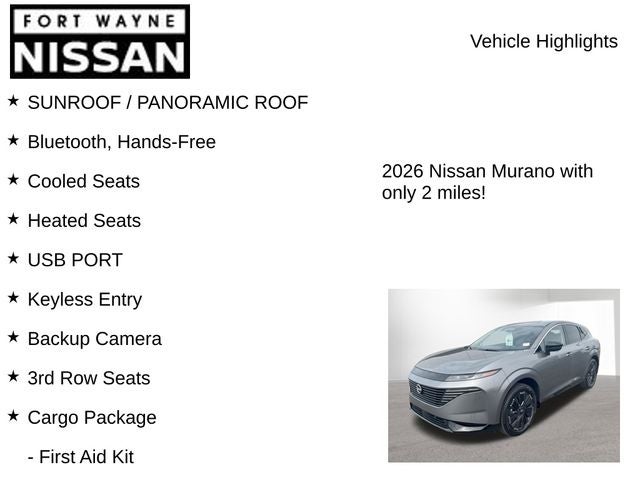 2026 Nissan Murano Platinum