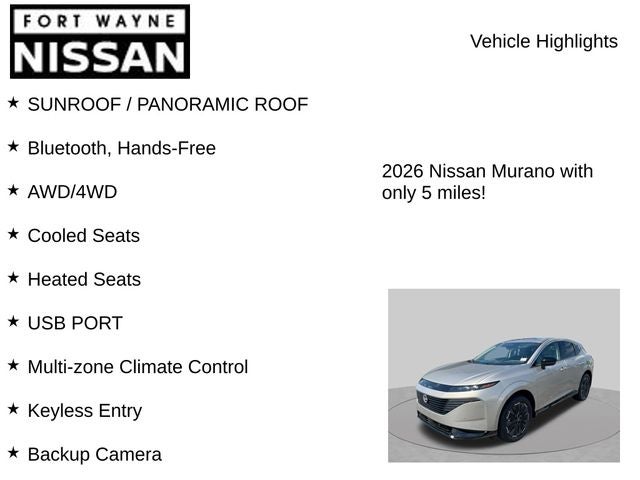 2026 Nissan Murano Platinum