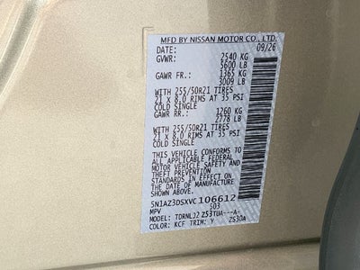 2027 Nissan Murano Platinum
