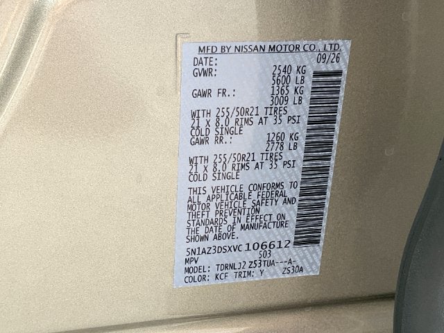 2027 Nissan Murano Platinum