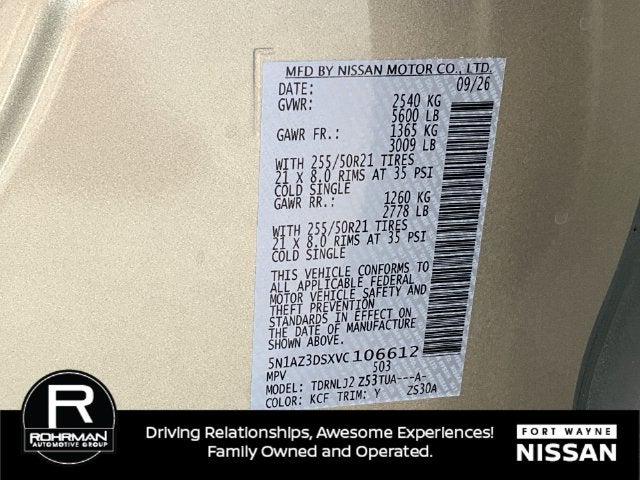 2027 Nissan Murano Platinum