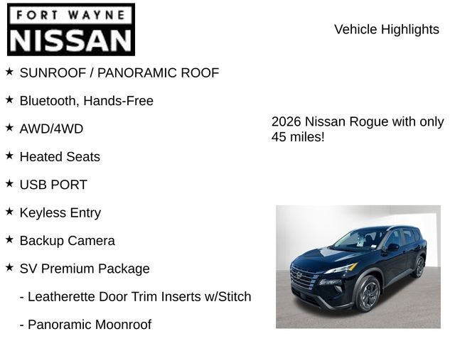 2026 Nissan Rogue SV