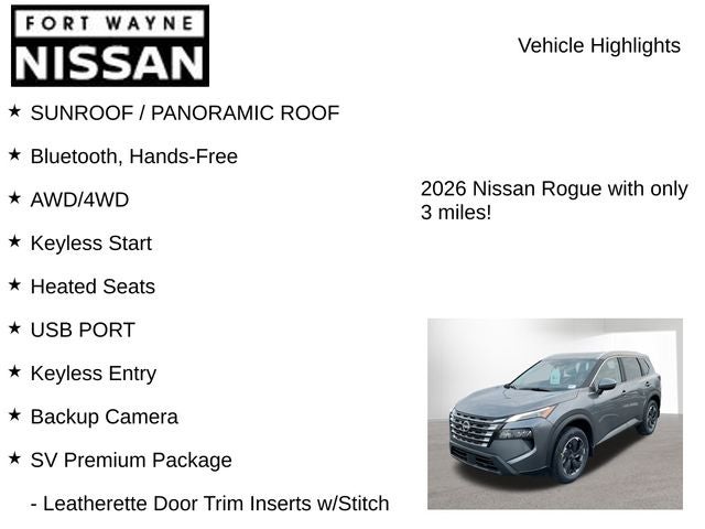 2026 Nissan Rogue SV