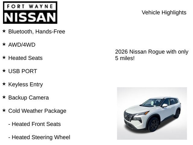 2026 Nissan Rogue SV