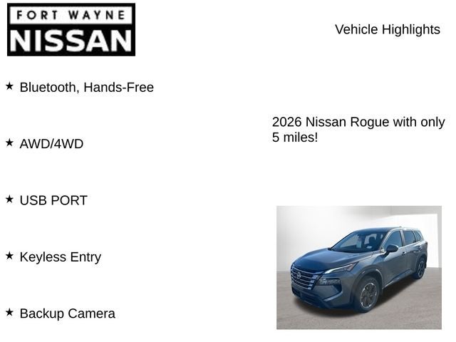 2026 Nissan Rogue SV