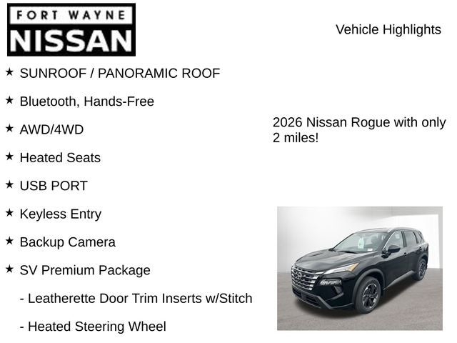 2026 Nissan Rogue SV