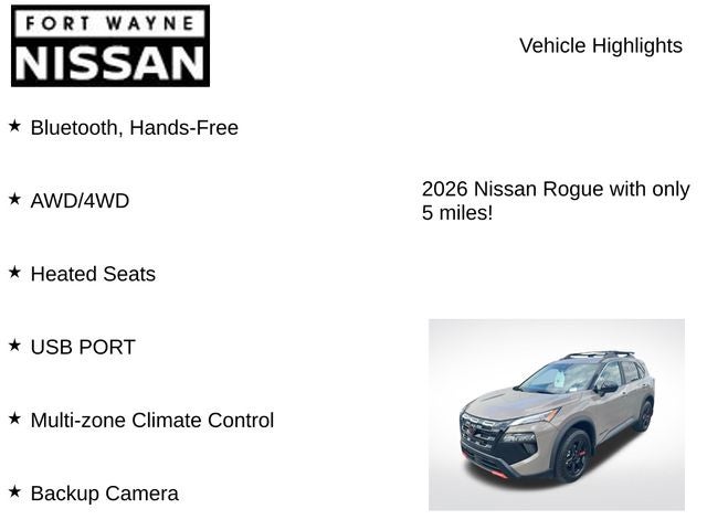 2026 Nissan Rogue Rock Creek