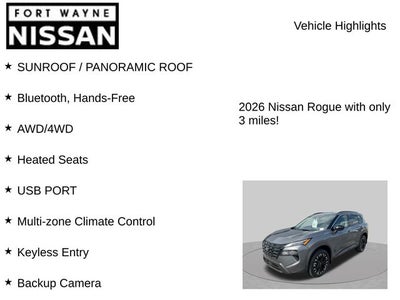 2026 Nissan Rogue Dark Armor
