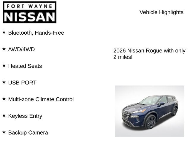2026 Nissan Rogue SV