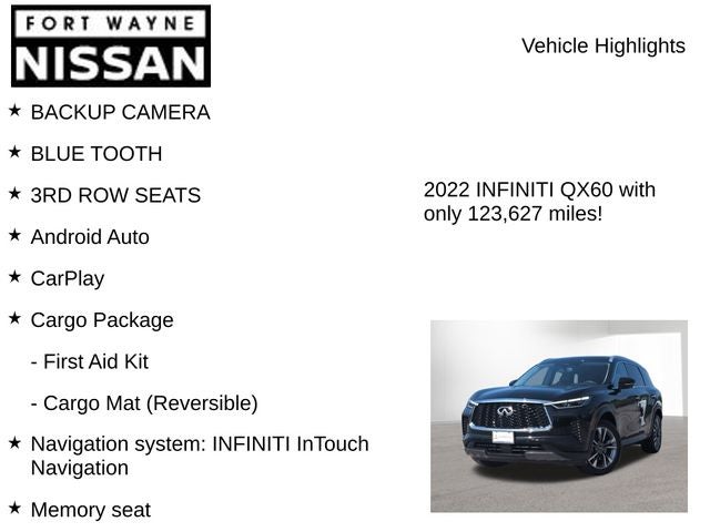 2022 INFINITI QX60 LUXE