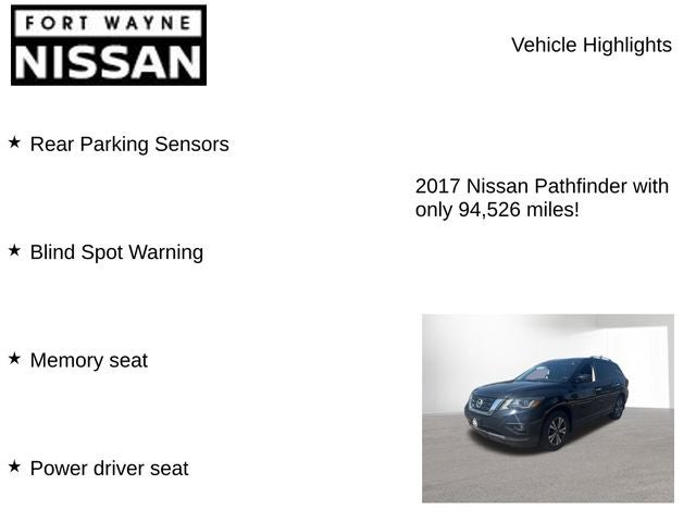 2017 Nissan Pathfinder SL