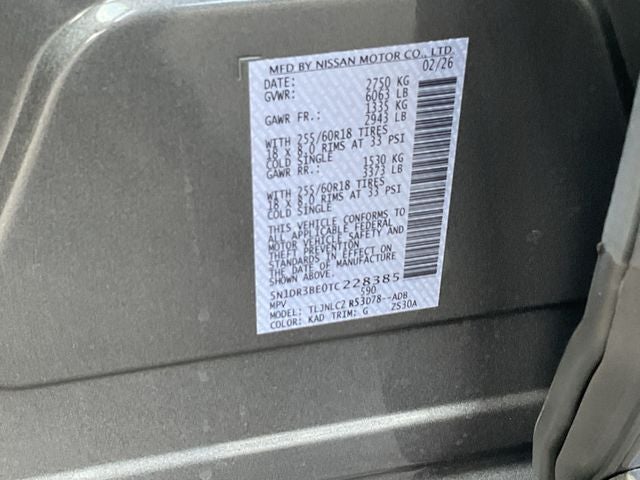 2026 Nissan Pathfinder SV