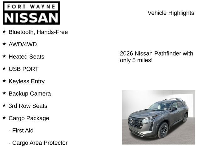 2026 Nissan Pathfinder SV