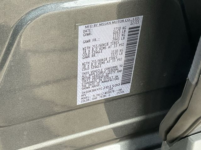 2026 Nissan Pathfinder SV