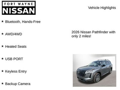 2026 Nissan Pathfinder SV