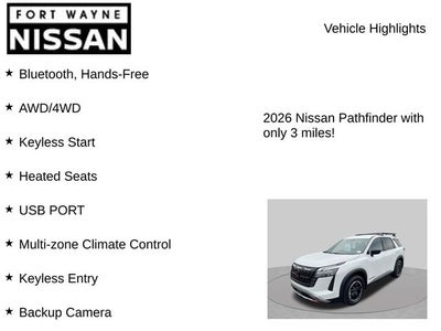 2026 Nissan Pathfinder Rock Creek