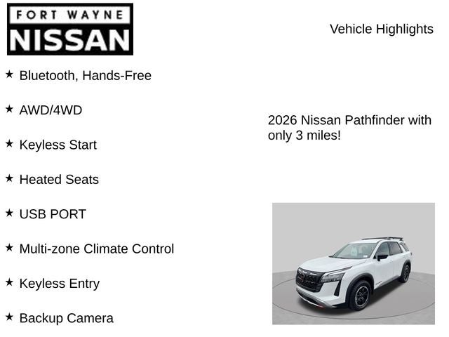 2026 Nissan Pathfinder Rock Creek